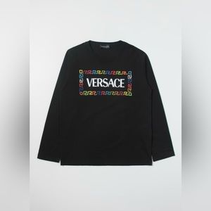 Versace logo girl’s long sleeve shirt